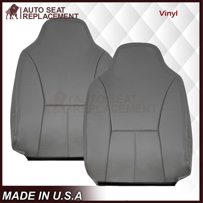 1998 1999 2000 2001 2002 Dodge Ram 1500 Base Work Truck SINGLE CAB Seat Cover in Mist Gray Vinyl - Auto Seat Replacement