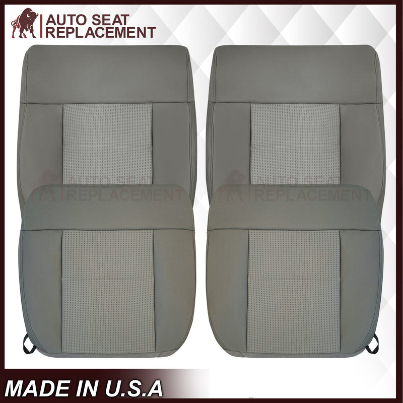 2007 2008 Ford F-150 XLT Replacement Driver OR Passenger Seat Cover in Gray Fabric - Auto Seat Replacement
