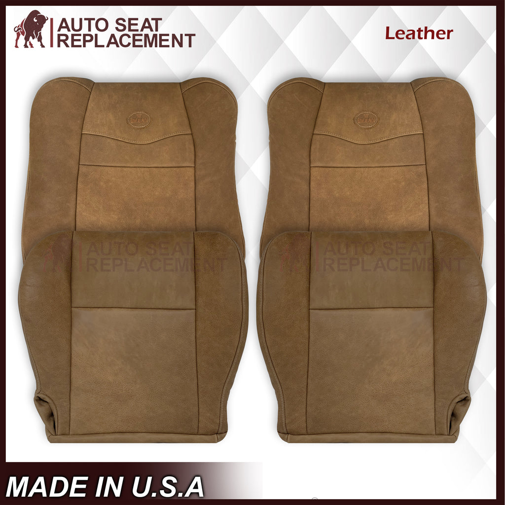 2001 2002 2003 Ford F150 King Ranch Raw Cowhide GENUINE LEATHER Seat Covers - Auto Seat Replacement