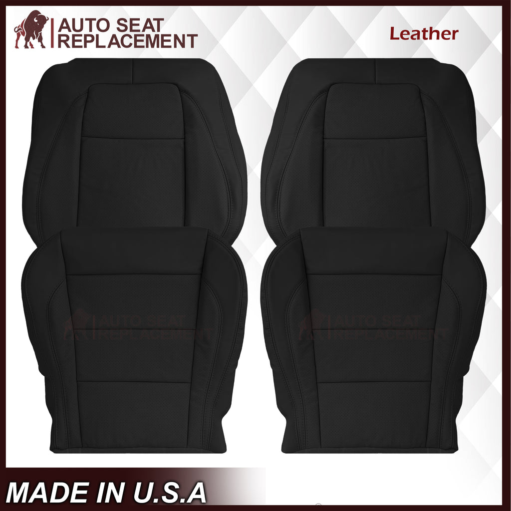 2007 - 2010 Jaguar XK XK-R Genuine Leather OR Synthetic Leather Seat Covers In Black - Auto Seat Replacement