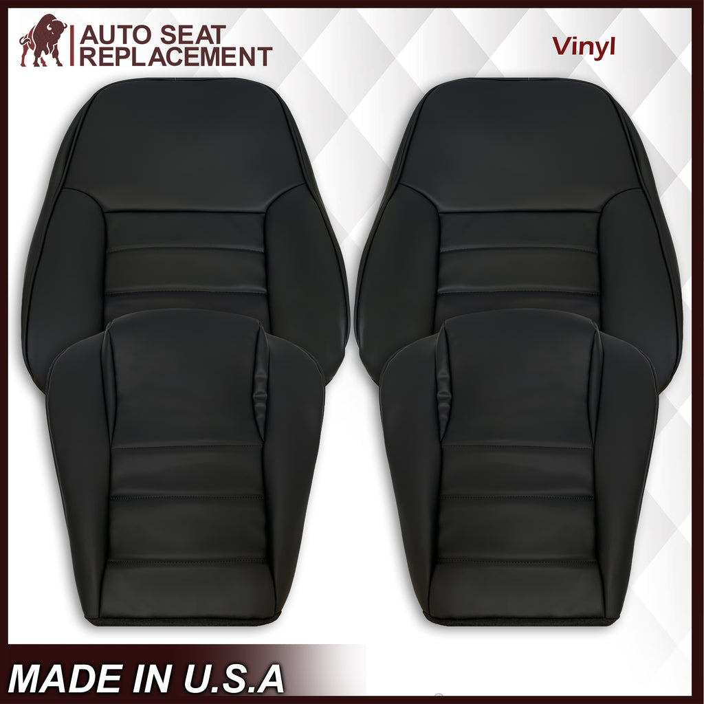 1994-1998 Ford Mustang Synthetic Replacement Seat Covers in Black: Choose From Variation - Auto Seat Replacement