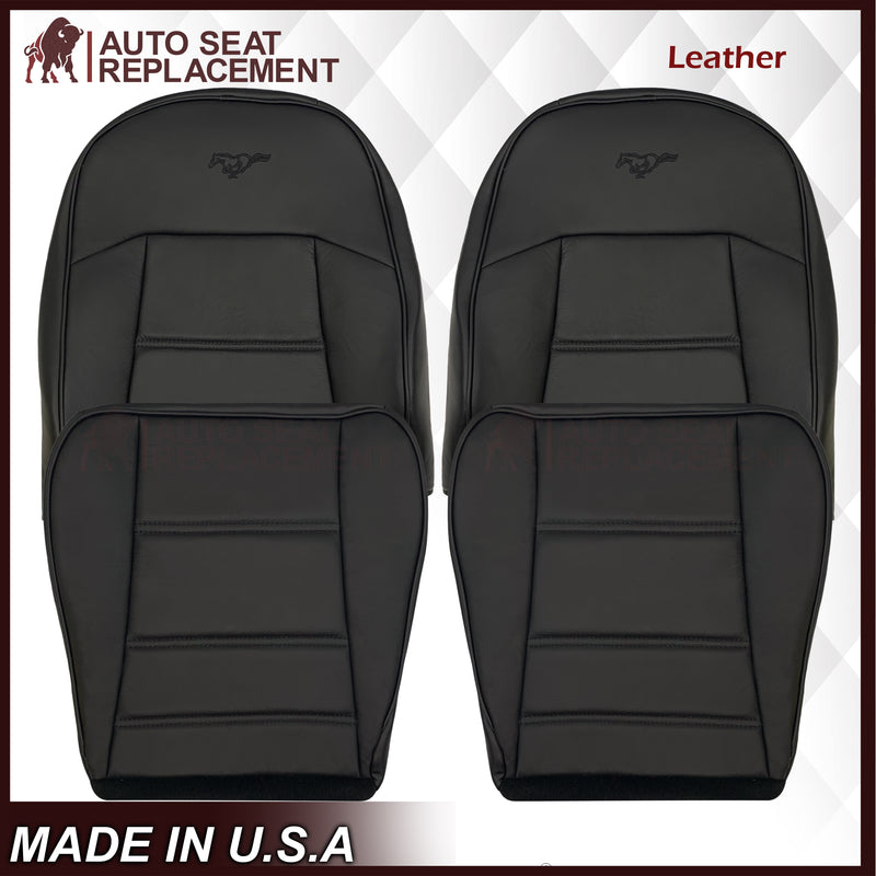 1999-2004 Ford Mustang V6 Replacement Seat Cover in Ebony Black: Choose From Variation - Auto Seat Replacement