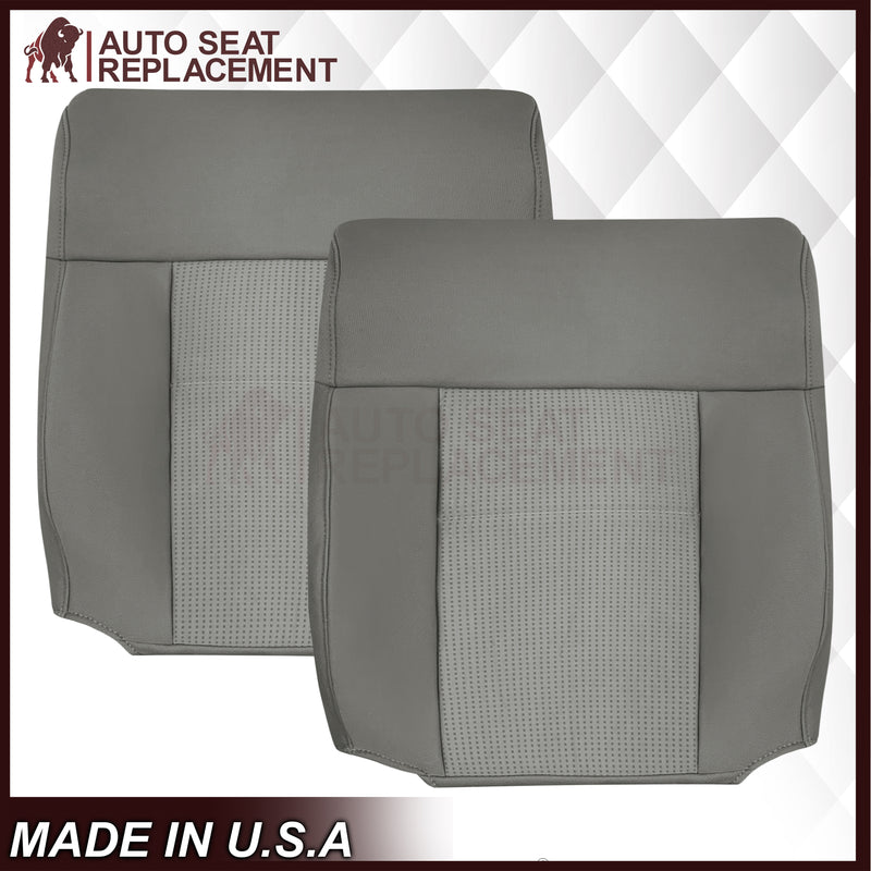 2007 2008 Ford F-150 XLT Replacement Driver OR Passenger Seat Cover in Gray Fabric - Auto Seat Replacement