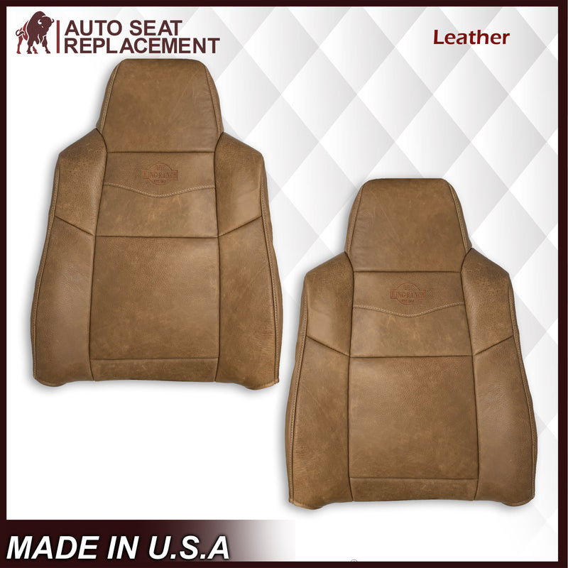 2002-2007 Ford F250 F350 King Ranch Replacement Raw Cowhide Genuine Leather OR Vinyl Front Seat Cover - Auto Seat Replacement