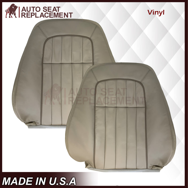 1997 - 2003 Jaguar XJ8, XJ6 4-Door L6 Genuine Leather OR Synthetic Leather Seat Covers In Oatmeal (Beige) - Auto Seat Replacement