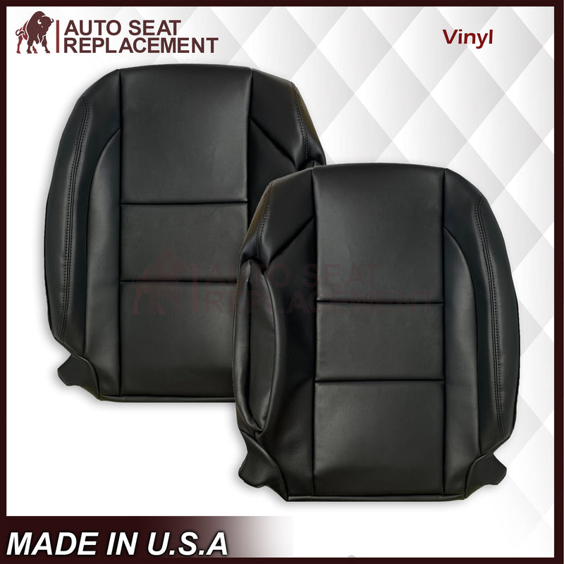 2005-2015 Nissan Titan Driver and Passenger Side Top and Bottom Seat Covers in Black : Choose from the variants - Auto Seat Replacement