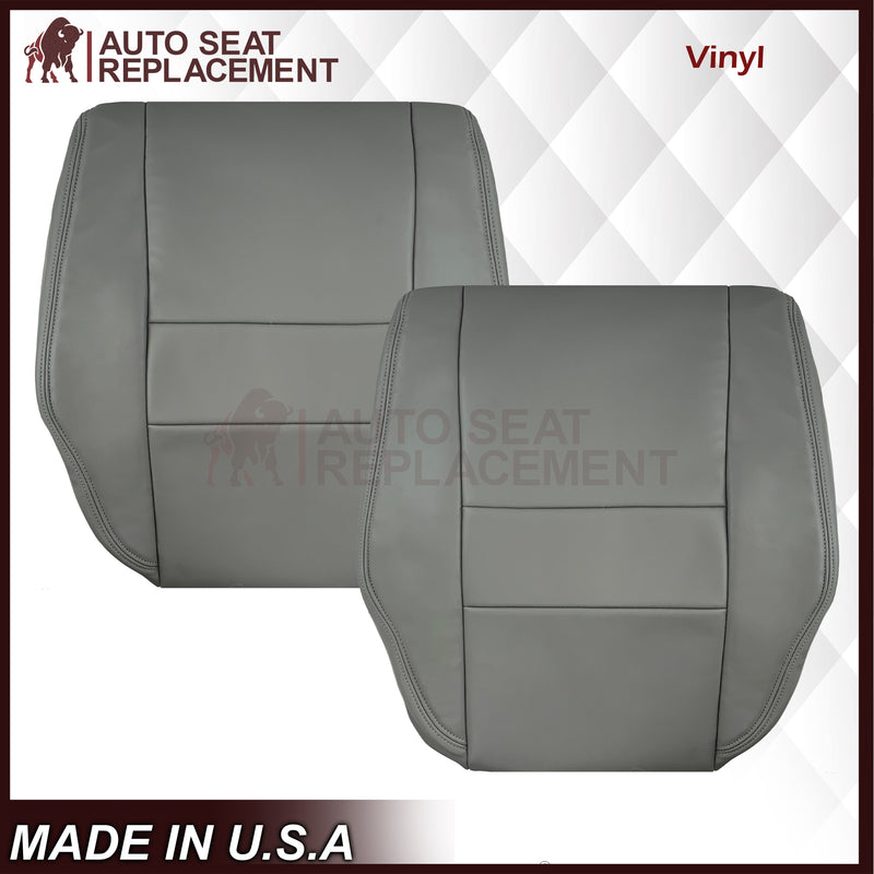 2007 - 2013 Toyota Sequoia SR5 Driver OR Passenger Side Top and Bottom Replacement Seat Covers In Gray: Choose your material - Auto Seat Replacement