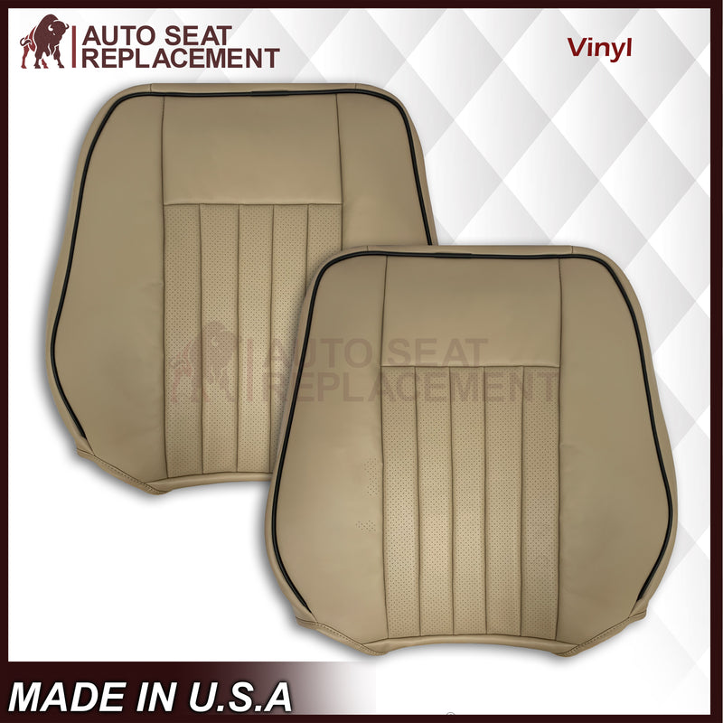 2005 2006 Lincoln Navigator Replacement Seat Covers in Camel Tan: Choose Genuine Leather or Vinyl - Auto Seat Replacement