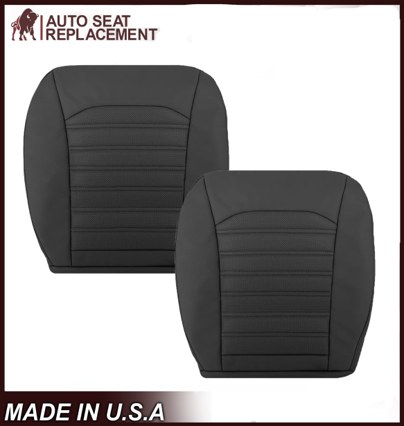 2013 - 2017 Ford Fusion Bottom Replacement Leather Seat Cover in Black - Auto Seat Replacement