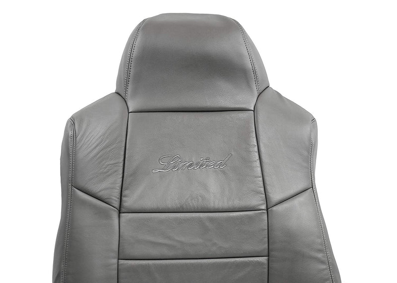 2002-2005 Ford Excursion Limited Seat Cover in Flint Gray: Choose From Variations- 2000 2001 2002 2003 2004 2005 2006- Leather- Vinyl- Seat Cover Replacement- Auto Seat Replacement