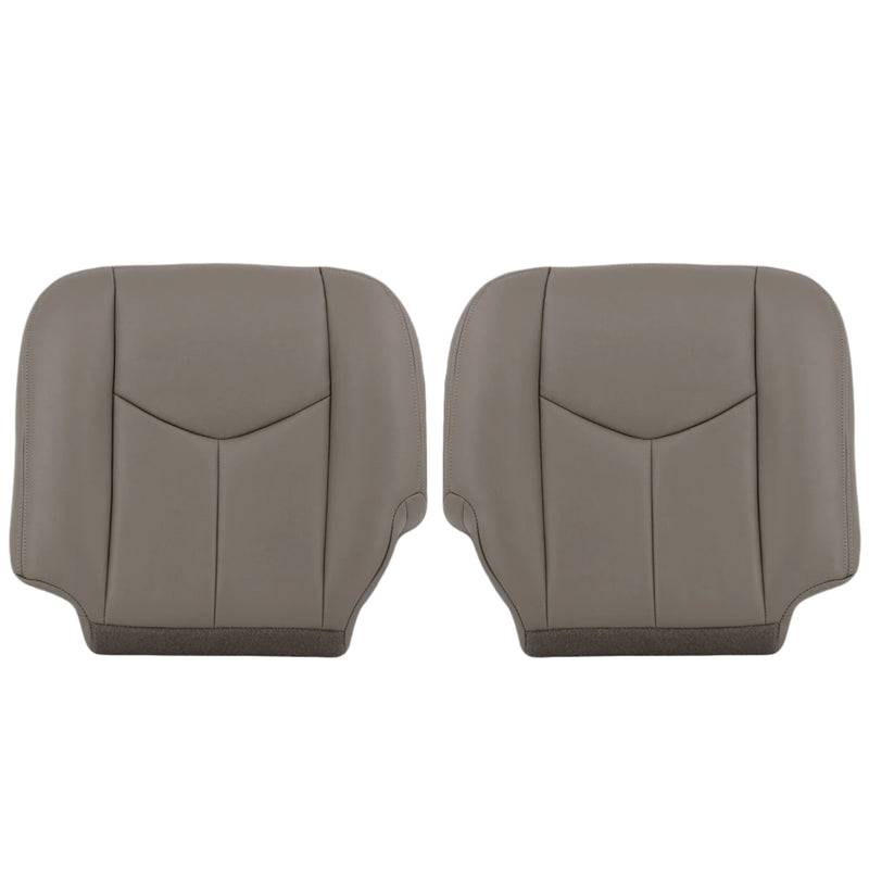 2003-2007 Chevy Silverado/Avalanche Seat Cover In Light Gray: Choose From Variation- 2000 2001 2002 2003 2004 2005 2006- Leather- Vinyl- Seat Cover Replacement- Auto Seat Replacement