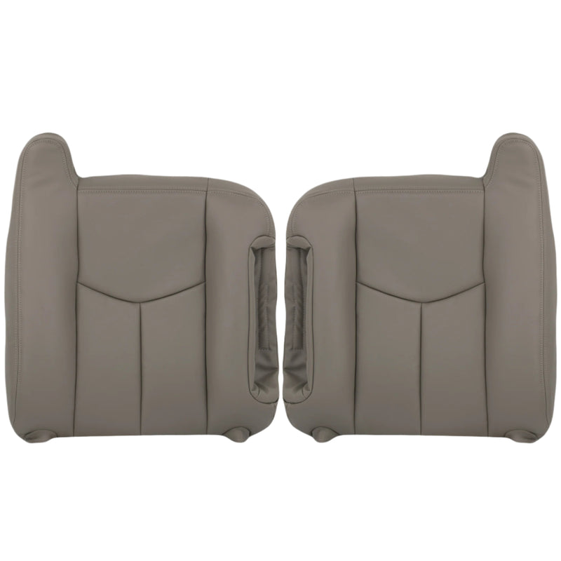 2003-2007 Chevy Silverado/Avalanche Seat Cover In Light Gray: Choose From Variation- 2000 2001 2002 2003 2004 2005 2006- Leather- Vinyl- Seat Cover Replacement- Auto Seat Replacement
