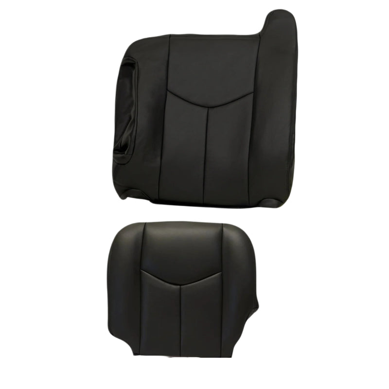 2003-2007 Chevy Silverado/Avalanche Seat Cover in Dark Gray: Choose Leather or Vinyl- 2000 2001 2002 2003 2004 2005 2006- Leather- Vinyl- Seat Cover Replacement- Auto Seat Replacement