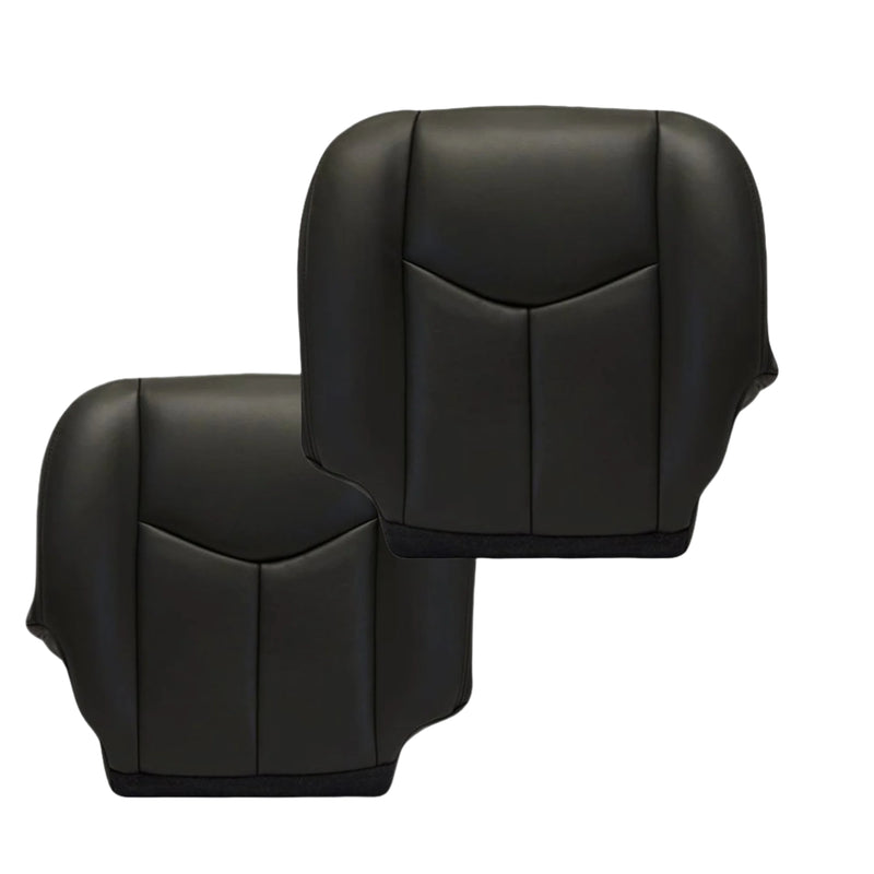 2003-2007 Chevy Silverado/Avalanche Seat Cover in Dark Gray: Choose Leather or Vinyl- 2000 2001 2002 2003 2004 2005 2006- Leather- Vinyl- Seat Cover Replacement- Auto Seat Replacement