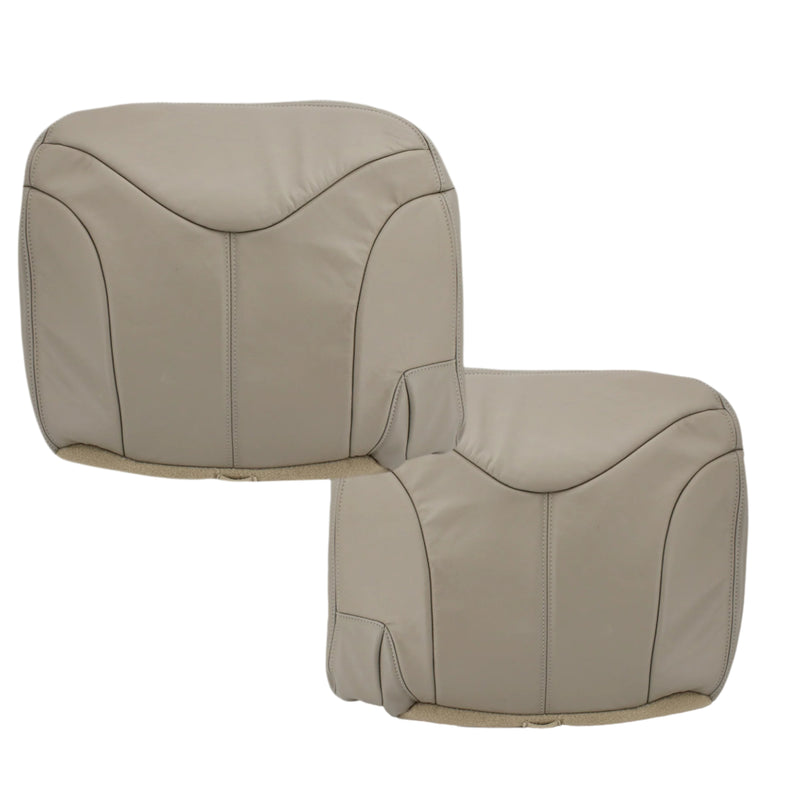 2000-2002 GMC Yukon XL 2nd Row Captain Seat 50/50 Seat Cover in Shale Tan: Choose From Variation- 2000 2001 2002 2003 2004 2005 2006- Leather- Vinyl- Seat Cover Replacement- Auto Seat Replacement