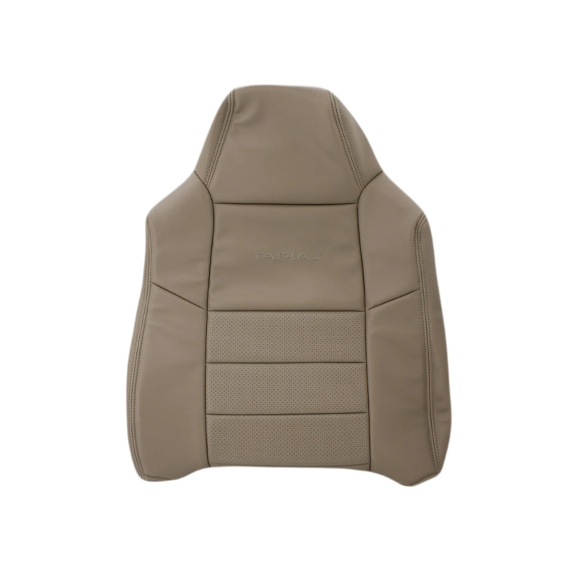 2002-2003 Ford F250 F350 Lariat Perforated Seat Cover in Tan: Choose Leather or Vinyl- 2000 2001 2002 2003 2004 2005 2006- Leather- Vinyl- Seat Cover Replacement- Auto Seat Replacement
