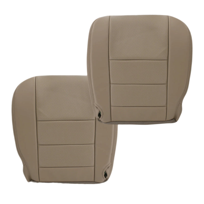 2002-2003 Ford F250 F350 Lariat Perforated Seat Cover in Tan: Choose Leather or Vinyl- 2000 2001 2002 2003 2004 2005 2006- Leather- Vinyl- Seat Cover Replacement- Auto Seat Replacement
