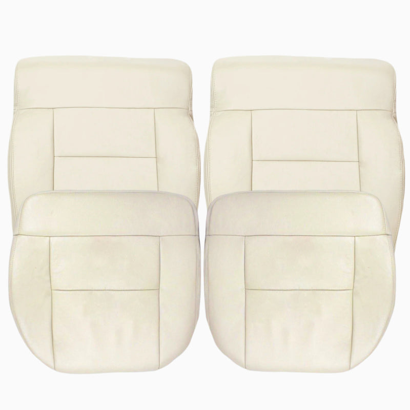 2004 Ford F150 Seat Cover in Light Parchment Tan: Choose Leather or Vinyl- 2000 2001 2002 2003 2004 2005 2006- Leather- Vinyl- Seat Cover Replacement- Auto Seat Replacement