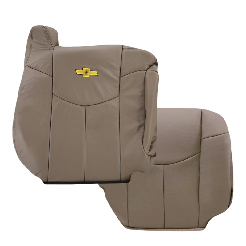 2002 Chevy Avalanche Seat Cover in Medium Neutral Tan: Choose From Variations- 2000 2001 2002 2003 2004 2005 2006- Leather- Vinyl- Seat Cover Replacement- Auto Seat Replacement