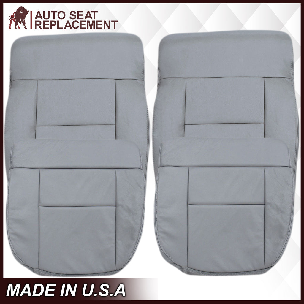 2004-2008 Ford F150 Seat Cover in Gray: Choose Leather or Vinyl- 2000 2001 2002 2003 2004 2005 2006- Leather- Vinyl- Seat Cover Replacement- Auto Seat Replacement