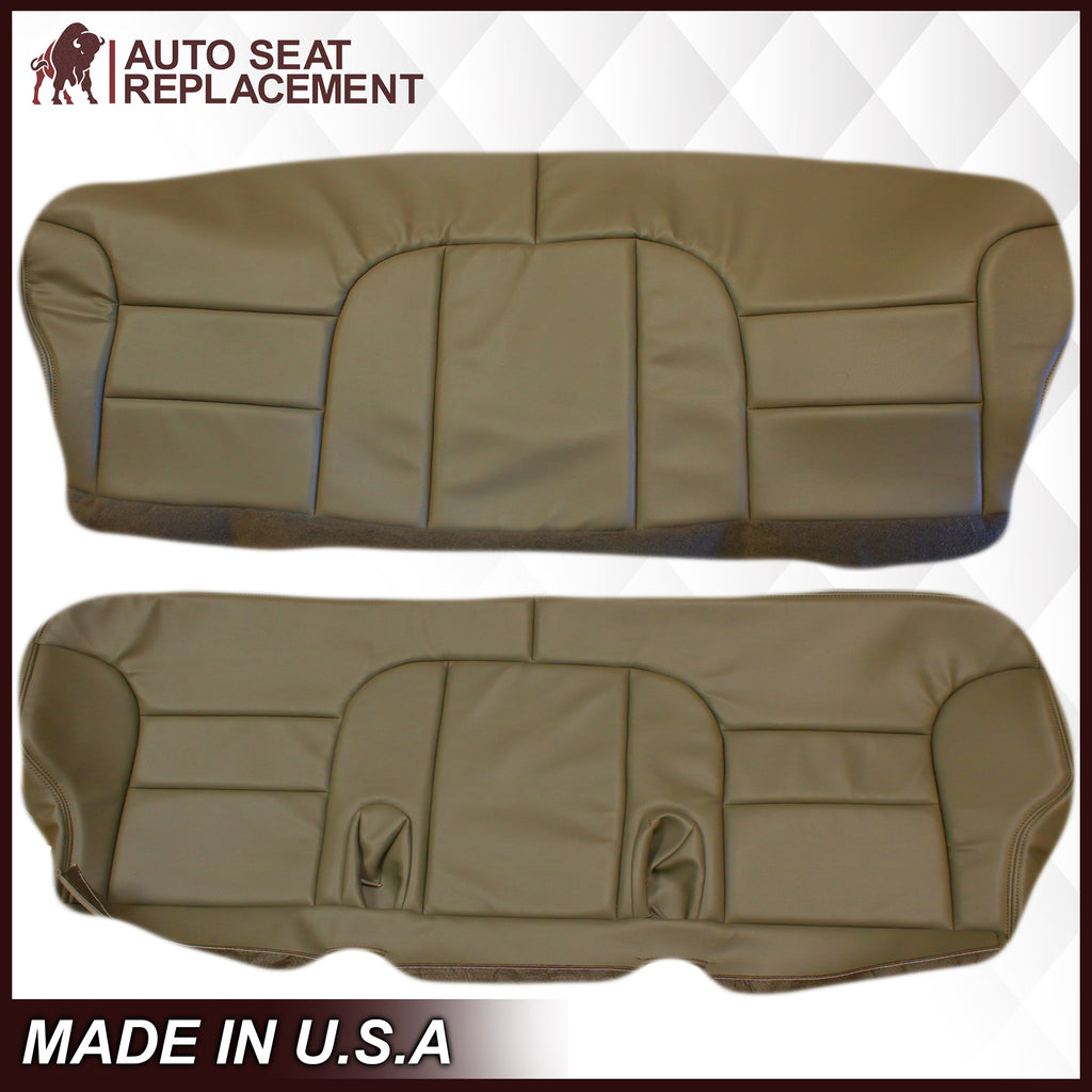 1995-1999 Chevy Tahoe Suburban Silverado 2nd Row Bench Seat Cover in Tan: Choose your options- 2000 2001 2002 2003 2004 2005 2006- Leather- Vinyl- Seat Cover Replacement- Auto Seat Replacement