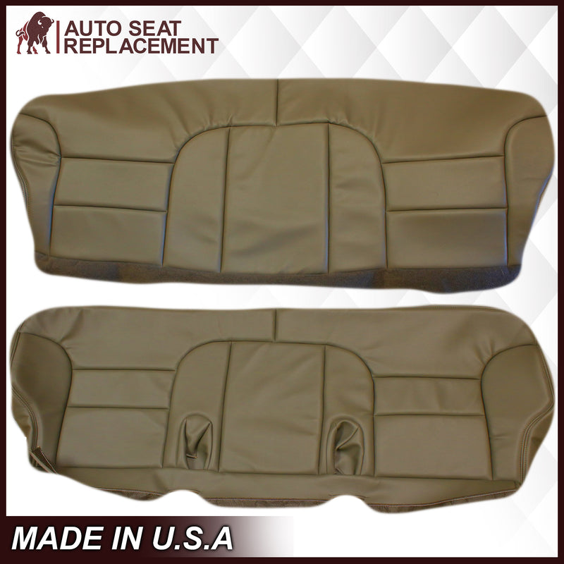 1995-1999 Chevy Tahoe Suburban Silverado 2nd Row Bench Seat Cover in Tan: Choose your options- 2000 2001 2002 2003 2004 2005 2006- Leather- Vinyl- Seat Cover Replacement- Auto Seat Replacement