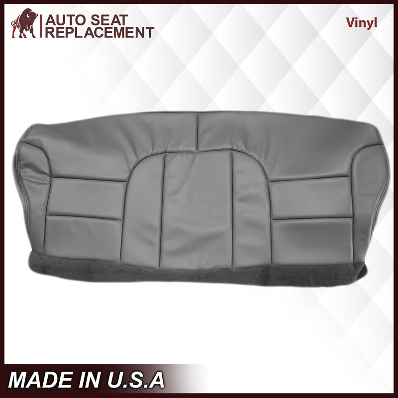 1995-1999 GMC Yukon Suburban SLT SLE 2nd Row Bench Seat Cover in Gray: Choose your options- 2000 2001 2002 2003 2004 2005 2006- Leather- Vinyl- Seat Cover Replacement- Auto Seat Replacement