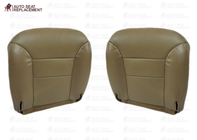 1995 1996 Chevrolet Tahoe Suburban Driver or Passenger Bottom Seat Cover Neutral Tan- 2000 2001 2002 2003 2004 2005 2006- Leather- Vinyl- Seat Cover Replacement- Auto Seat Replacement