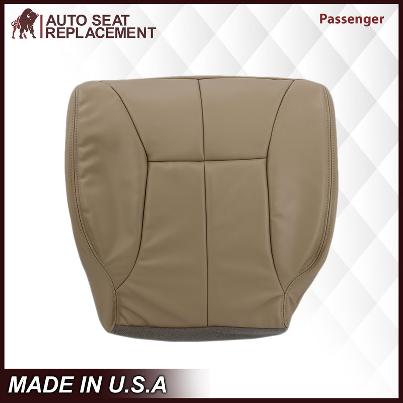 1998-2002 Dodge Ram 1500 2500 3500 (Backrest Without Logo) in Tan: Choose From Variation- 2000 2001 2002 2003 2004 2005 2006- Leather- Vinyl- Seat Cover Replacement- Auto Seat Replacement