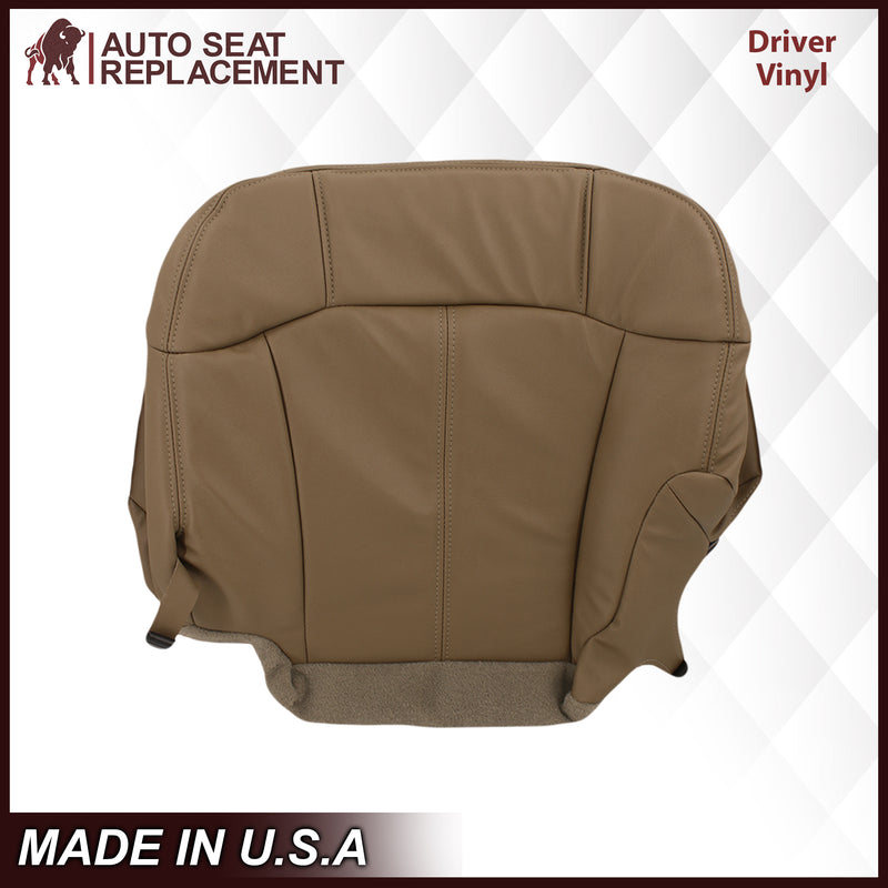 1999-2002 GMC Sierra SLT Seat Cover in Medium Dark Oak Tan (trim code 672 or 67i)- 2000 2001 2002 2003 2004 2005 2006- Leather- Vinyl- Seat Cover Replacement- Auto Seat Replacement