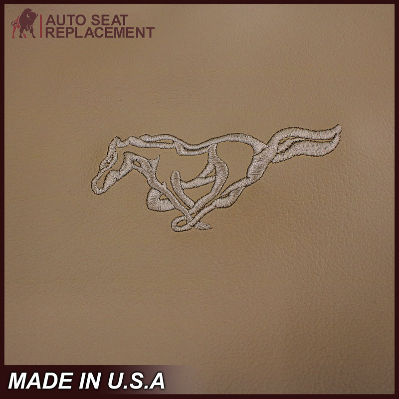 1999-2004 Ford Mustang GT Convertible in Medium Parchment Tan: Choose From Variation- 2000 2001 2002 2003 2004 2005 2006- Leather- Vinyl- Seat Cover Replacement- Auto Seat Replacement