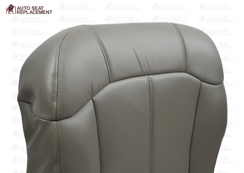 2002 Cadillac Escalade Perforated Seat Cover in Gray: Choose From Variations- 2000 2001 2002 2003 2004 2005 2006- Leather- Vinyl- Seat Cover Replacement- Auto Seat Replacement
