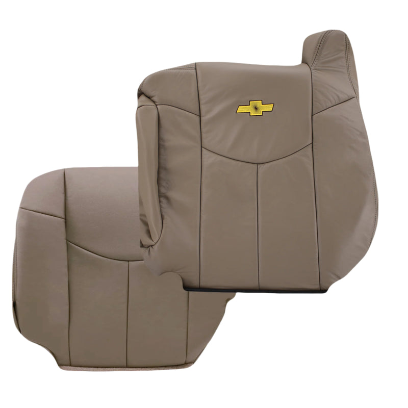 2002 Chevy Avalanche Seat Cover in Medium Neutral Tan: Choose From Variations- 2000 2001 2002 2003 2004 2005 2006- Leather- Vinyl- Seat Cover Replacement- Auto Seat Replacement