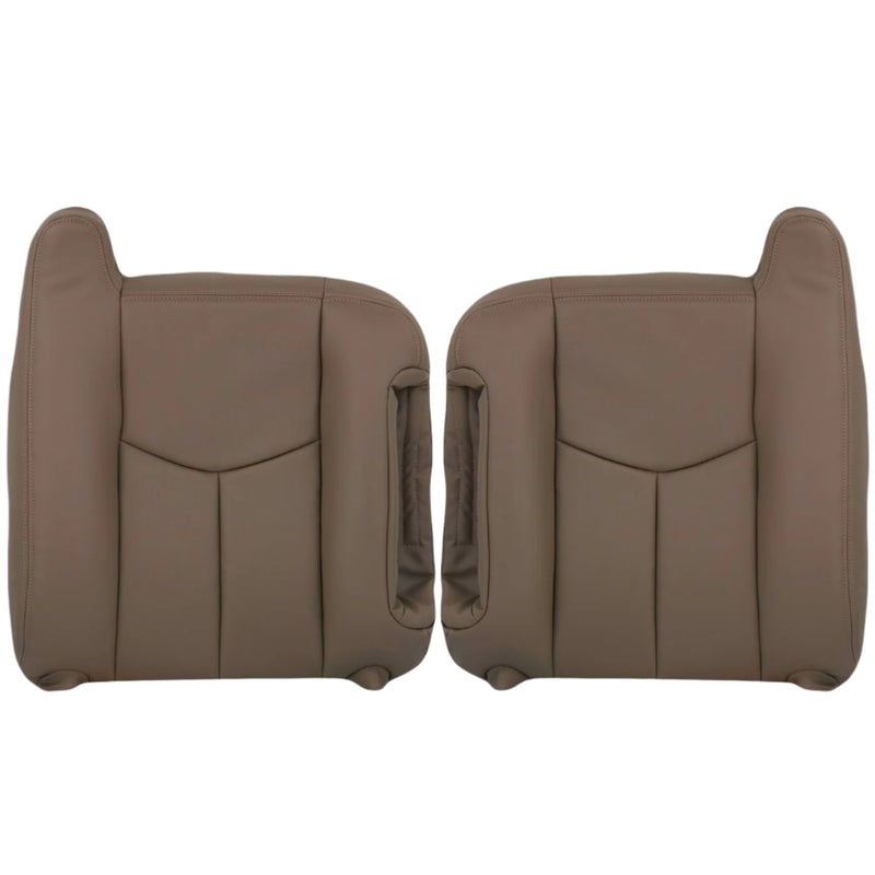 2003-2007 Chevy Silverado/Avalanche Seat Cover in Tan: Choose Leather or Vinyl- 2000 2001 2002 2003 2004 2005 2006- Leather- Vinyl- Seat Cover Replacement- Auto Seat Replacement