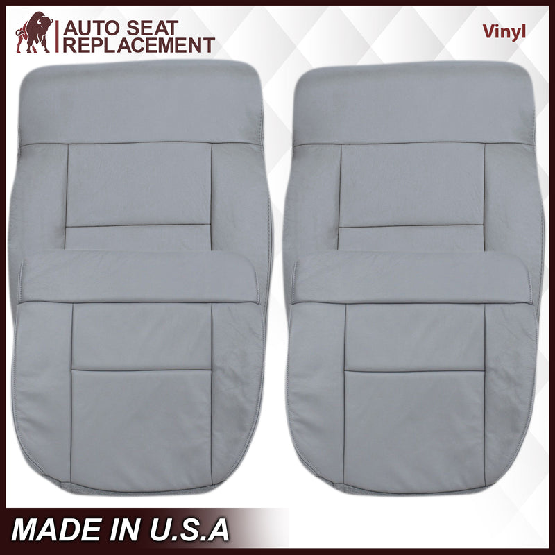 2004-2008 Ford F150 Seat Cover in Gray: Choose Leather or Vinyl- 2000 2001 2002 2003 2004 2005 2006- Leather- Vinyl- Seat Cover Replacement- Auto Seat Replacement