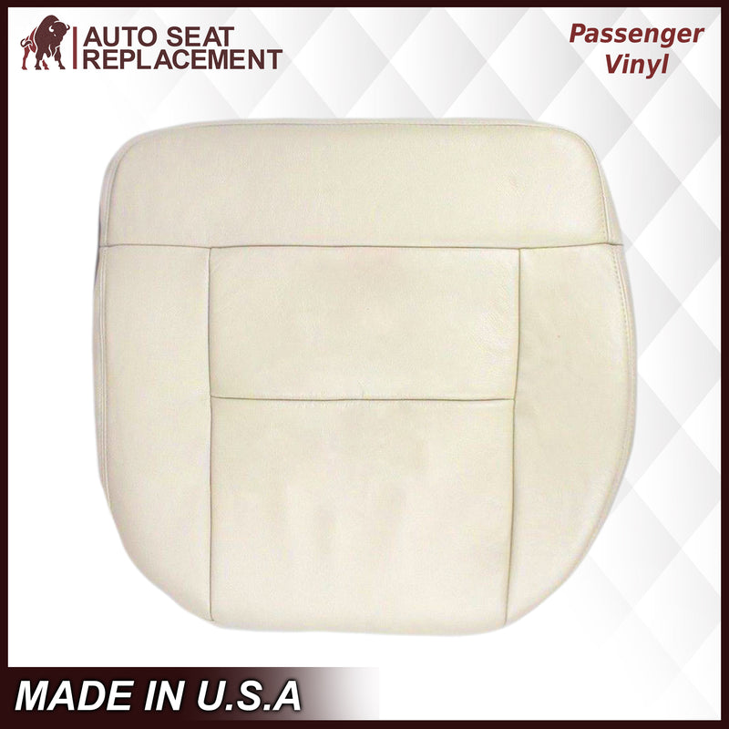 2004 Ford F150 Seat Cover in Light Parchment Tan: Choose Leather or Vinyl- 2000 2001 2002 2003 2004 2005 2006- Leather- Vinyl- Seat Cover Replacement- Auto Seat Replacement