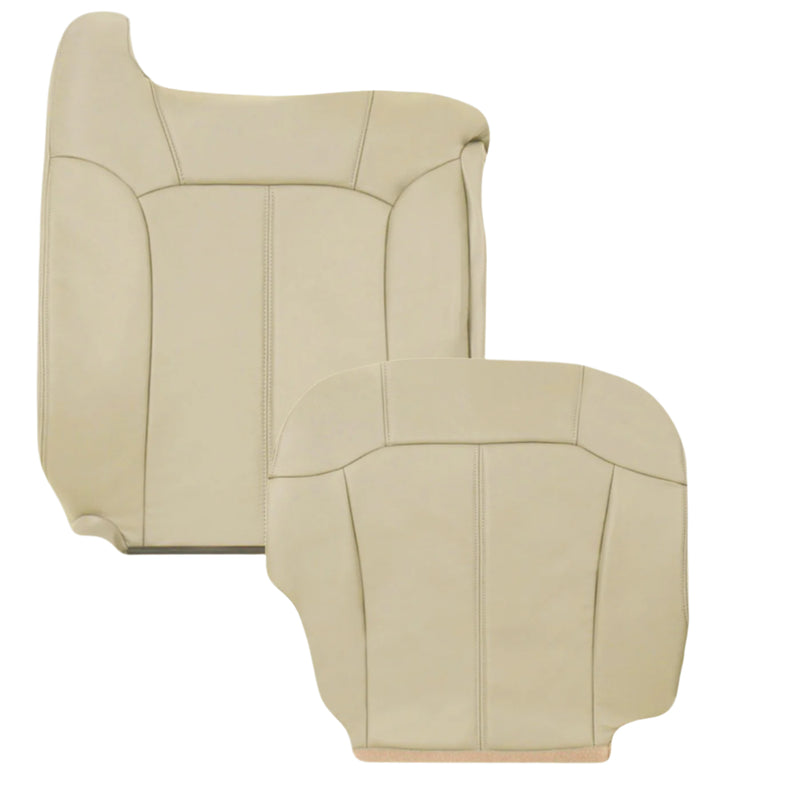 2000-2002 Chevy Tahoe/Suburban Seat Cover in Light Shale Tan: Choose From Variations- 2000 2001 2002 2003 2004 2005 2006- Leather- Vinyl- Seat Cover Replacement- Auto Seat Replacement