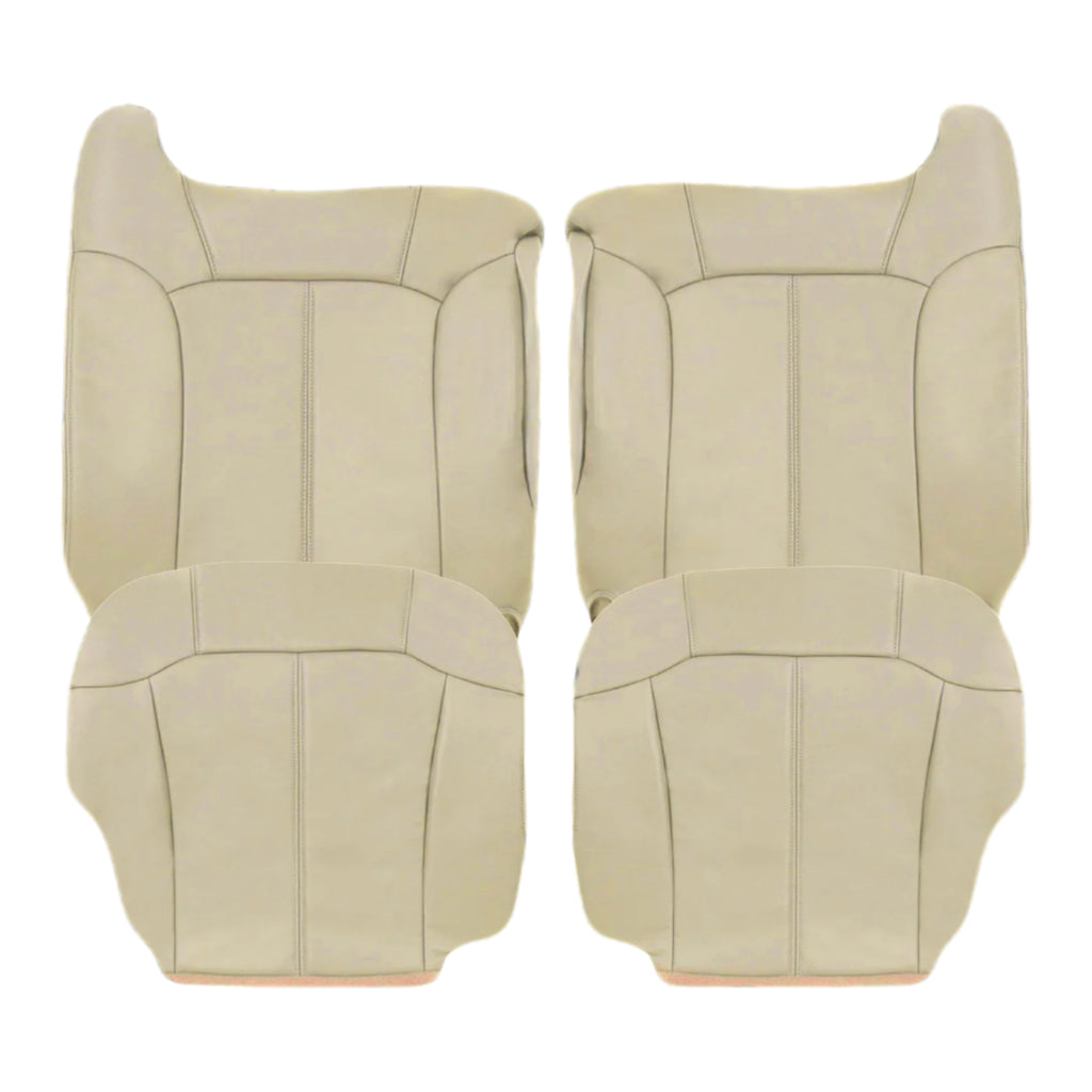 2000-2002 Chevy Tahoe/Suburban Seat Cover in Light Shale Tan: Choose From Variations- 2000 2001 2002 2003 2004 2005 2006- Leather- Vinyl- Seat Cover Replacement- Auto Seat Replacement