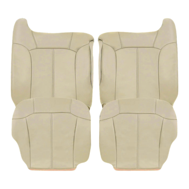 2000-2002 Chevy Tahoe/Suburban Seat Cover in Light Shale Tan: Choose From Variations- 2000 2001 2002 2003 2004 2005 2006- Leather- Vinyl- Seat Cover Replacement- Auto Seat Replacement