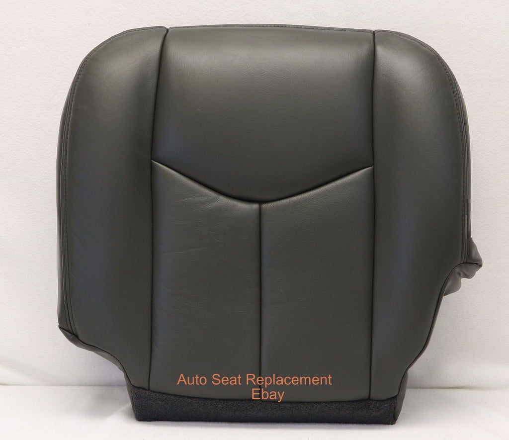 03-07 Chevy Avalanch Silverado& GMC Sierra Passenger Bottom Seat Cover Dark Gray- 2000 2001 2002 2003 2004 2005 2006- Leather- Vinyl- Seat Cover Replacement- Auto Seat Replacement