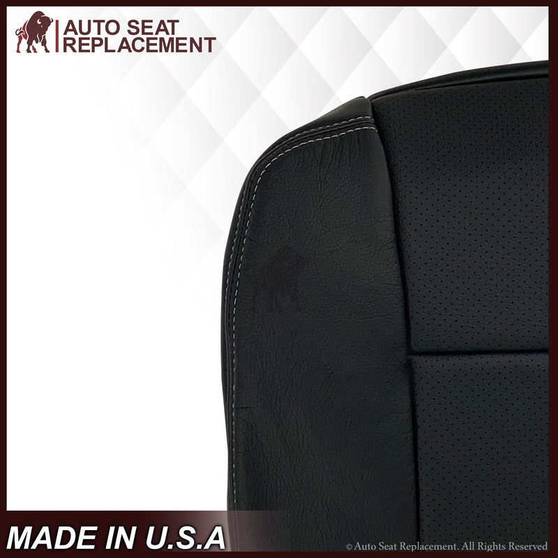 2009 2010 2011 2012 2013 2014 Ford F150 Lariat Driver Bottom Perforated Leather Seat Cover- 2000 2001 2002 2003 2004 2005 2006- Leather- Vinyl- Seat Cover Replacement- Auto Seat Replacement