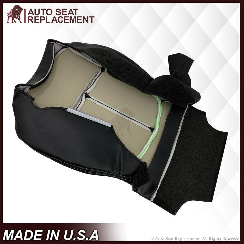 2009 2010 2011 2012 2013 2014 Ford F150 Lariat Driver Bottom Perforated Leather Seat Cover- 2000 2001 2002 2003 2004 2005 2006- Leather- Vinyl- Seat Cover Replacement- Auto Seat Replacement