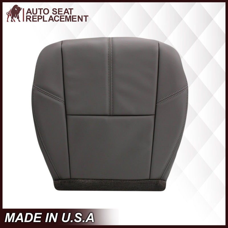 2007-2014 Chevy Silverado & GMC Sierra Work Truck Seat Cover In Dark Titanium Gray: Choose From Variation- 2000 2001 2002 2003 2004 2005 2006- Leather- Vinyl- Seat Cover Replacement- Auto Seat Replacement