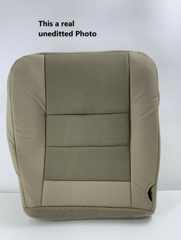 2003-2007 Ford F250 F350 Lariat Seat Cover in Pebble Tan Cloth Fabric - Auto Seat Replacement