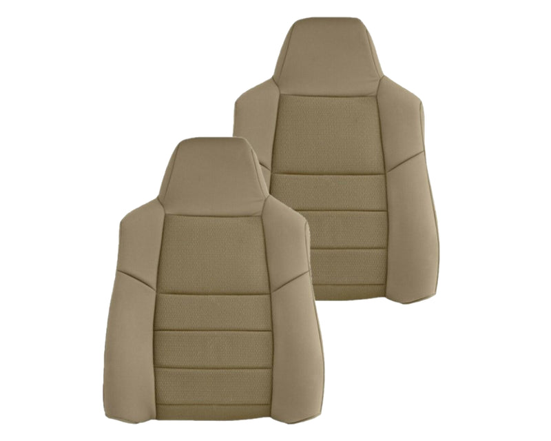 2003-2007 Ford F250 F350 Lariat Seat Cover in Pebble Tan Cloth Fabric - Auto Seat Replacement