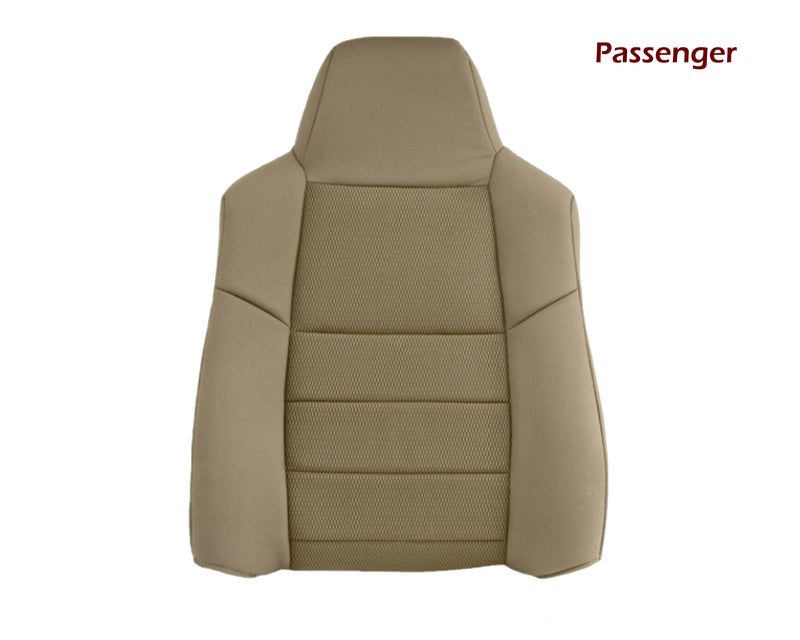 2003-2007 Ford F250 F350 Lariat Seat Cover in Pebble Tan Cloth Fabric - Auto Seat Replacement