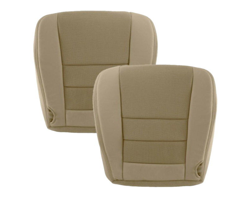 2003-2007 Ford F250 F350 Lariat Seat Cover in Pebble Tan Cloth Fabric - Auto Seat Replacement