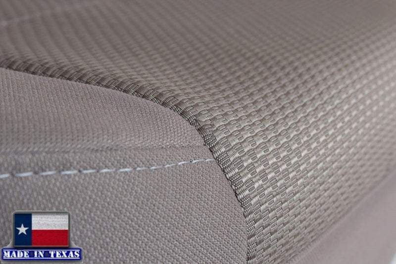 2014 2015 2016 2017 2018 2019 Chevy Silverado & GMC Sierra Cloth Fabric Seat Cover Replacement in Dune Tan OR Dark Ash Gray - Auto Seat Replacement