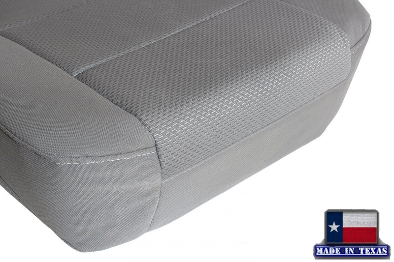 2014 2015 2016 2017 2018 2019 Chevy Silverado & GMC Sierra Cloth Fabric Seat Cover Replacement in Dune Tan OR Dark Ash Gray - Auto Seat Replacement