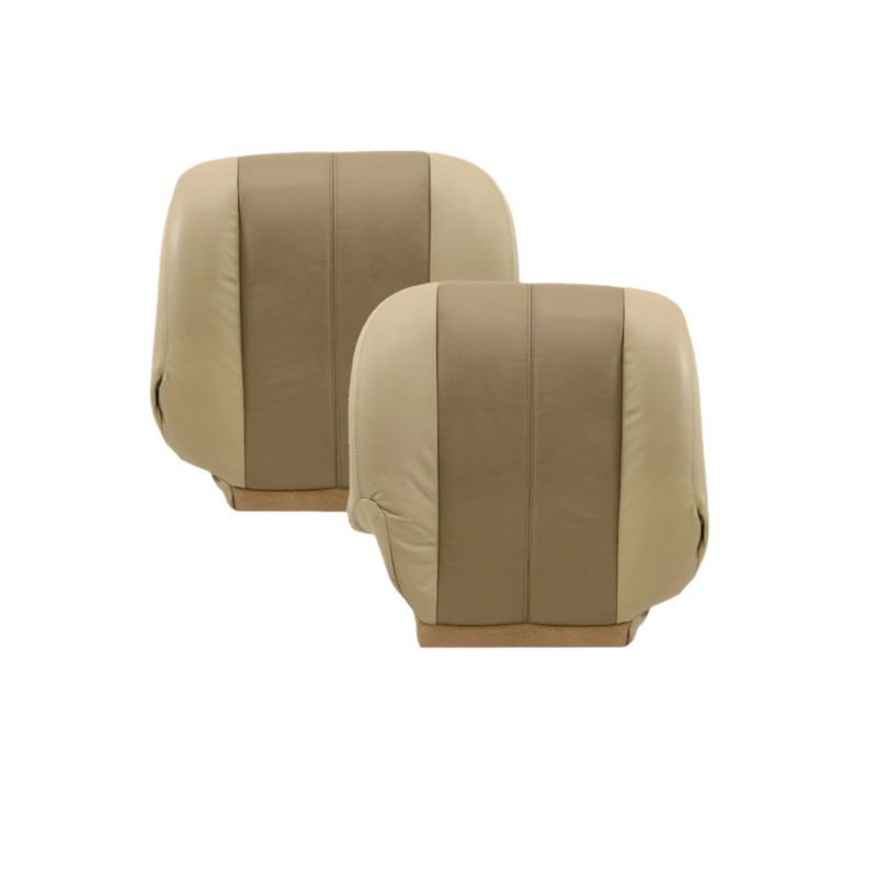 2001 2002 GMC Yukon Denali XL SLT SLE Leather Replacement Seat Cover 2 tone Tan: Choose From Variations - Auto Seat Replacement